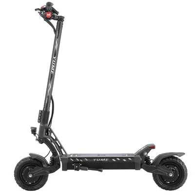 YUME HAWK elektromos roller – 2×1200W motor, 60V 22,5Ah akku, 70km/h sebesség, terepgumi, hidraulikus fék, APP vezérlés