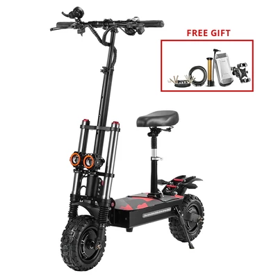 BOYUEDA S3-11 Elektromos Roller, 2x3000W Motor, 85 km/h, 60V 38Ah Akku, 120 km hatótáv, 11" terepgumi, hidraulikus fék, lengéscsillapító, LED kijelző