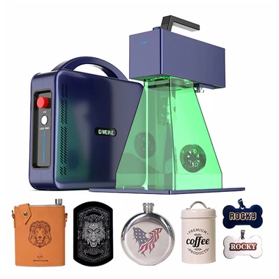 Gweike G2 PRO 30W lézergravírozó, 150x150 mm, 3 mm mélység, 90+ szín, dupla piros fény, automata emelés