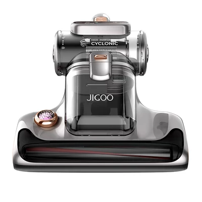 JIGOO T600 dupla tartályos okos matrac‑ és ágytisztító porszívó UV fénnyel, 700W, 15KPa szívóerő, poratkaeltávolító kézi porszívó