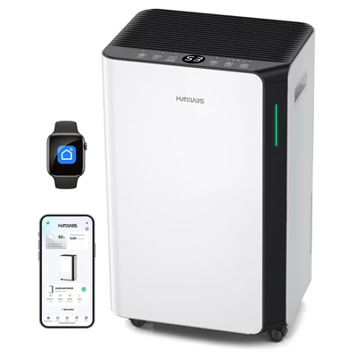 HUMILABS 20L okos páramentesítő WiFi-vel, alkalmazásvezérléssel, 24 órás időzítővel, 60m²-ig