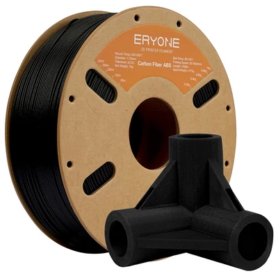 ERYONE szénszál-erősített fekete ABS filament 1kg – nagy szilárdságú 3D nyomtató alapanyag