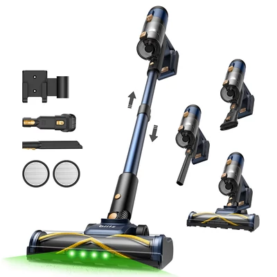 Vactidy V12 vezeték nélküli porszívó, 50 000Pa szívóerő, 450W, 2 az 1-ben száraz-nedves takarítás, LED kijelző, 50 perc üzemidő