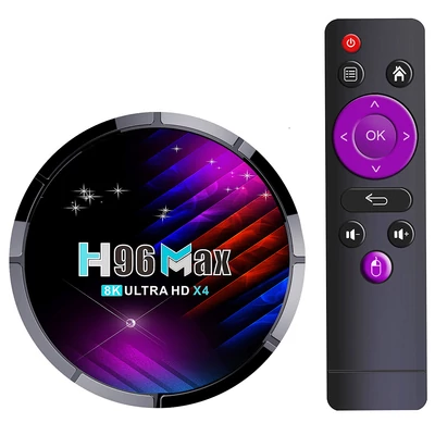 H96 Max X4 TV Box 4GB/32GB – Amlogic S905X4 Android 11 médialejátszó, 4K AV1, AC WiFi, Miracast, DLNA, AirPlay támogatással