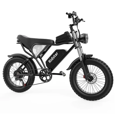 Ridstar Q20 elektromos kerékpár, 1000W motor, 20x4.0 zsíros gumi, 48V 20Ah kivehető akkumulátor, 48km/h, 120km hatótáv