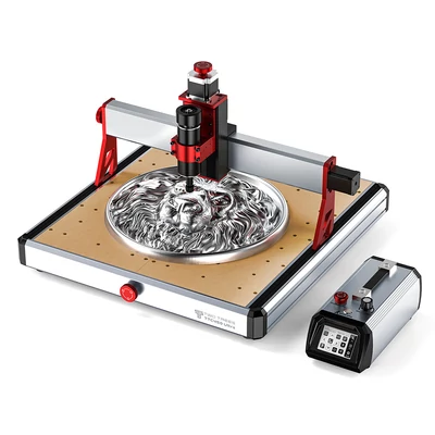 TWO TREES TTC450 Ultra CNC marógép 500W orsóval, lézeres üzemmóddal, nagy pontossággal, 460×460×100 mm munkaterülettel