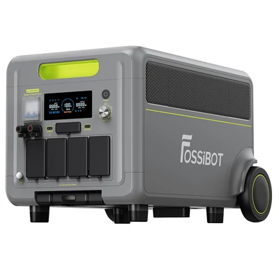 FOSSiBOT F7200 hordozható áramforrás, 5222Wh, 7200W, LiFePO4 akkumulátor, napelemes generátor otthonra, kempinghez, vészhelyzetre