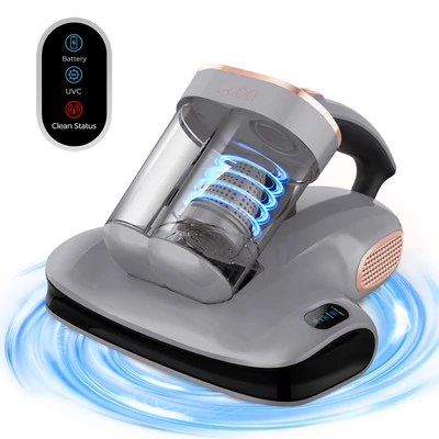 JIGOO S100 vezeték nélküli matracporszívó, 10 000Pa szívóerő, 150W kefe nélküli motor, UV-C és 55°C-os forró levegős fertőtlenítés