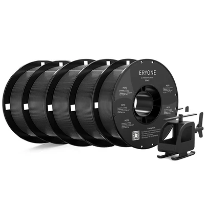 5 kg ERYONE fekete PETG filament 1,75 mm 3D nyomtatóhoz 