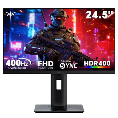 KTC H25X7 24,5" gamer monitor, Full HD, 400Hz, Fast IPS, 1ms, HDR400, FreeSync, G-Sync kompatibilis