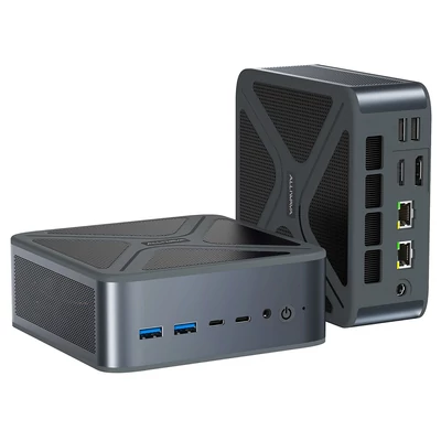 ALLIWAVA GH8 Gaming Mini PC, AMD Ryzen 9 8945HS (max. 5.2GHz), 32GB RAM, 1TB SSD, USB4, WiFi 6E, BT 5.2, Quad Display, 2.5G LAN, 150 kar.