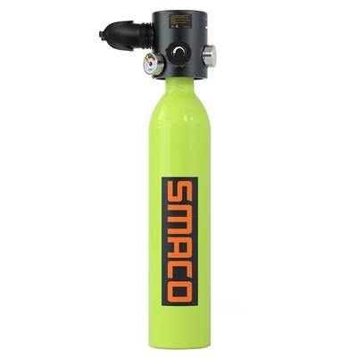 SMACO S500 mini búvárpalack szett, 0,7 literes - zöld