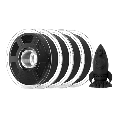 4 kg-os Mecpow PETG-CF (szénszálas) 3D nyomtató filament – fekete