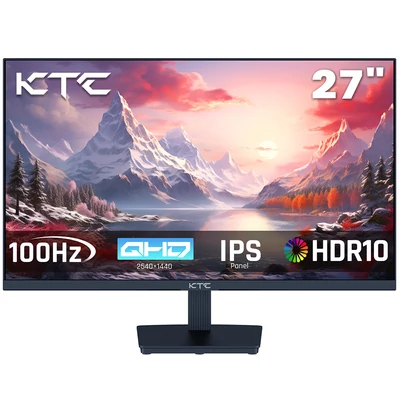 KTC H27T27 27” QHD IPS gaming monitor 100 Hz, HDR10, 1 ms, Adaptive-Sync, VESA, HDMI/DP