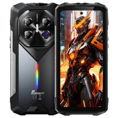 FOSSiBOT F113 5G strapabíró okostelefon, 36GB RAM, 256GB tárhely, 6,78” 120Hz FHD+ kijelző, 20000mAh akku, 33W gyorstöltés, 64MP éjjellátó + 50MP kamera, 50m lámpa, Dual SIM