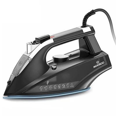 Moosoo SG-8005-1 1800W gőzölős vasaló, 470 ml víztartály, 4 hőfok, öntisztító és csepegésgátló, gyors felfűtés