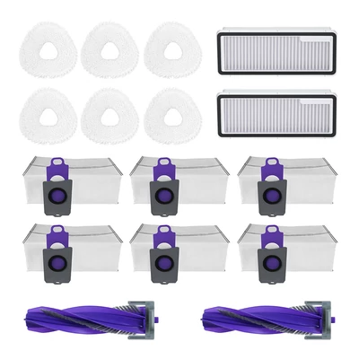 Narwal Freo Z Ultra kompatibilis tartozékcsomag: 6 porzsák, 6 felmosópad, 2 porgyűjtő szűrő, 2 görgőkefe