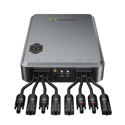 Lionshee LS-H1600 napelemes hub 1600W, dupla 800W MPPT PV bemenet, 98% csúcs hatékonyság, MC4 plug & play, IP65 vízálló, WiFi/RS485/CAN monitorozás, erkélyes naperőműhöz