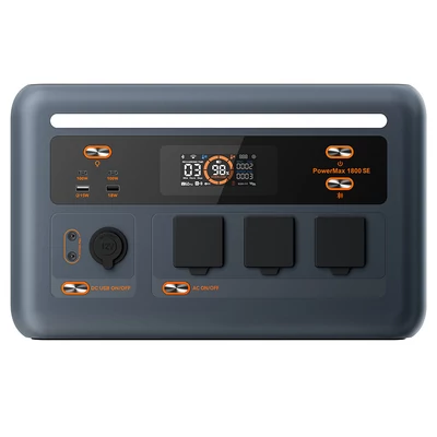 Blackview Oscal PowerMax 1800 SE power station, 1024Wh LiFePO₄ akku, 1800W/3600W, 10 kimenet, 800W napelem töltés, UPS, szinuszhullám – táborhoz, otthoni backup