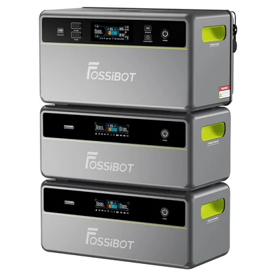 FOSSiBOT FBP1200 napelemes generátor szett + 2 bővítő akkumulátor