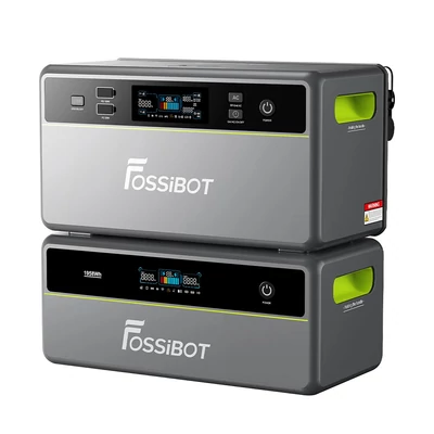 FOSSiBOT FBP1200 hordozható erőmű + kiegészítő akkumulátor csomag