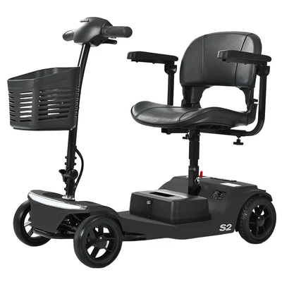 Sweetrich S2 elektromos moped: 250W motor, 15km hatótáv, 6km/h sebesség - Fekete