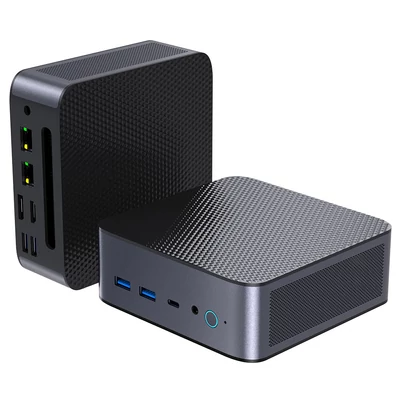 ALLIWAVA H90 Pro Mini PC, AMD Ryzen 7 8745HS, 16GB DDR5, 1TB SSD, Triple Display, WiFi 6, BT 5.2, 2x 2.5G LAN, Windows 11