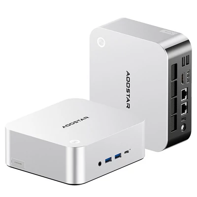 AOOSTAR MACO Mini PC Barebone - Ryzen 7 Pro 8845HS, 5.1GHz, 2xUSB4, Oculink, 2x2.5G LAN, WiFi6, 4 monitor támogatás, ujjlenyomat-olvasó, RAM és SSD nélkül