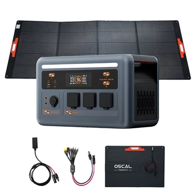 Blackview Oscal PowerMax 1800 SE mobil áramforrás PM400 Pro 400W hajtogatható napelemmel
