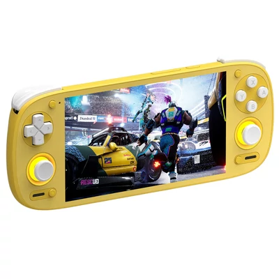 Retroid Pocket G2 hordozható játékkonzol – Android 15, 5.5" AMOLED, 8GB RAM, 128GB, WiFi 6, BT 5.4, 5000mAh – Sárga