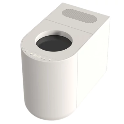 BEECO HQD‑450 okos konyhai komposztáló – AI vezérlés, aktívszén szűrés, automata tisztítás, 4,5L ételhulladék‑újrahasznosító - Tört fehér