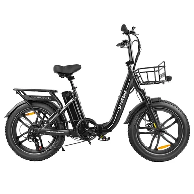 SAMEBIKE C05 Pro elektromos kerékpár, 500W motorral, 36V 13Ah akkumulátorral, 20×4” gumik, 35 km/h, 70 km hatótáv – Fekete