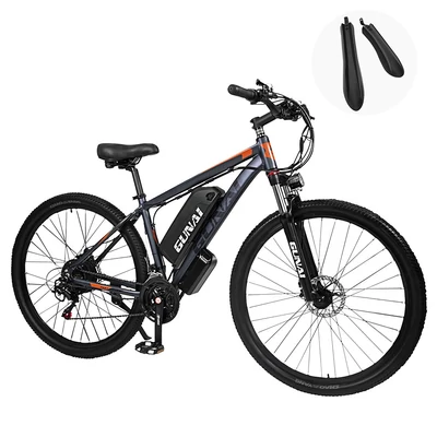 GUNAI GN29 elektromos hegyikerékpár, 29” kerék, 48V 750W motor, 50 km/h, 15Ah akku, 90 km hatótáv, 130 kg teherbírás, dupla tárcsafék