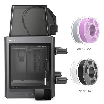 Elegoo Centauri Carbon 2 3D nyomtató csomag + 4 kg Mecpow HS PLA+ filament (fehér/lila/szürke/fekete)