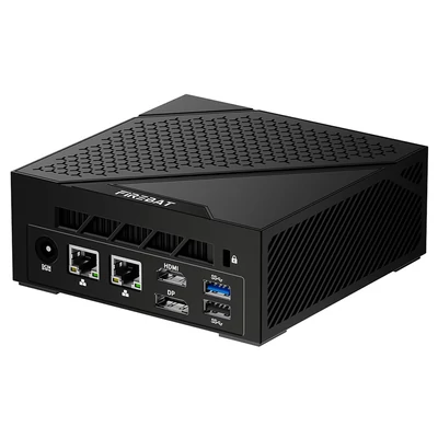 FIREBAT AM02 mini PC – Ryzen 5 6600H, 16GB RAM, 512GB SSD, 4K hármas kijelző (Type‑C/DP/HDMI), WiFi 6, BT 5.2, USB3.2, LAN