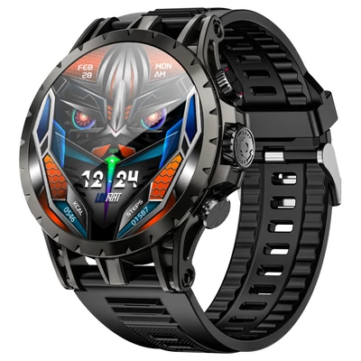 LOKMAT APPLLP 4 okosóra – 1.508'' AMOLED kijelző, 4G/5G SIM, pulzus- és véroxigén‑mérés, NFC, GPS