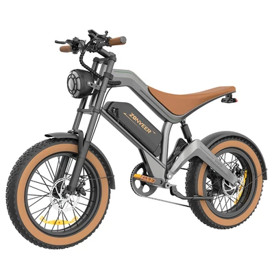ZONVEER M20 elektromos kerékpár, 1000W motor, 48V 18.2Ah akku, 55 km/h, 80 km hatótáv, 20x4.0 zsírgumi, Shimano 7 seb., hidraulikus fék, NFC