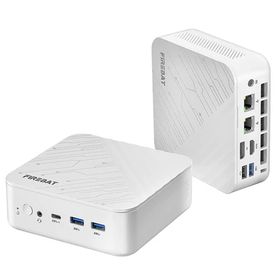 FIREBAT AM02 Mini PC barebone, Ryzen 5 7430U, Radeon, 4K tripla kijelző, 2.5G LAN, WiFi 6, BT 5.2 (RAM/SSD nélkül)