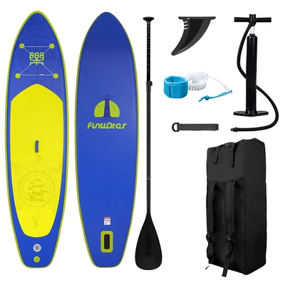 FunWater SUPFW28A felfújható SUP deszka – 350×87×15 cm álló evezős paddle board