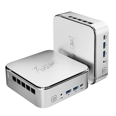 FIREBAT F2 mini PC – Intel Core i5‑14450HX, 16GB DDR4, 512GB SSD, UHD Graphics, 4K hármas kijelző, HDMI/DP/Type‑C, WiFi 6, BT 5.2