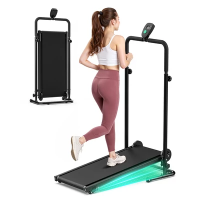 Akluer RJ401 motor nélküli futópad 5% dőléssel, 3 sebességfokozattal, 92×39 cm futófelülettel, 150 kg teherbírással, LED kijelzővel