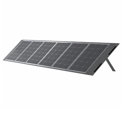 NEWSMY 400W hordozható napelem, 24.3% hatékonyság, IP65 védelem, MC4/XT60/DC kimenet, összecsukható kialakítás, 6 támasz, kempinghez és vészhelyzethez