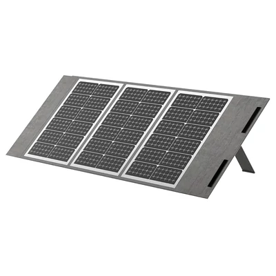 NEWSMY 100W hordozható napelem, 24.3% hatékonyság, IP65 védelem, MC4/XT60/DC kimenet, összecsukható kialakítás, 4 támasz, kempinghez és vészhelyzethez