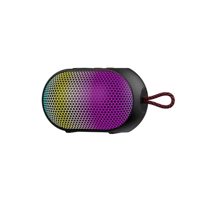 SOUNARC XR3 mini hordozható Bluetooth hangszóró, 5W sztereó hang, BT 5.3, TWS párosítás, 10 órás üzemidő, LED fények, TF kártya, AUX, kültéri használatra