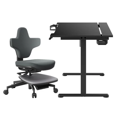 NEWTRAL MT-M Standing‑Mate ergonomikus állószék + ACGAM JSD5‑A1‑02 állítható magasságú elektromos íróasztal