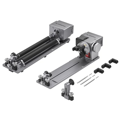 ATOMSTACK R8 Pro forgóhenger készlet (R6+R8), gravírozógép rotary roller kiegészítő, állítható magassággal