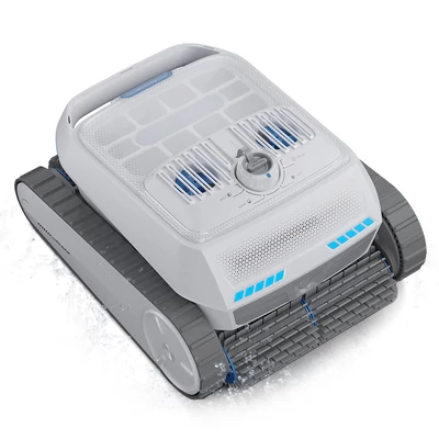 AIRROBO CP402 vezeték nélküli robot medencetisztító, okos útvonaltervezés, 4 motor, dupla kefék, 10400mAh, 2 órás üzemidő, IP68