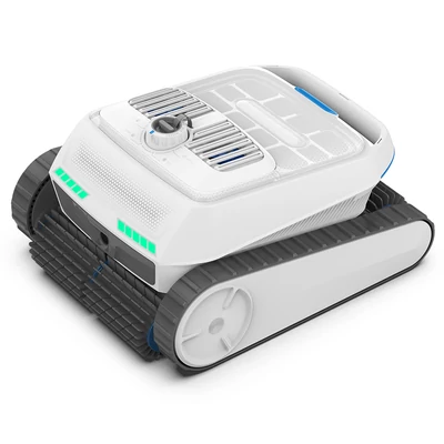 AIRROBO CP402 LITE vezeték nélküli robot medencetisztító, 4 hengerkefe, 6600 GPH szívóerő, okos navigáció, 10400mAh, 150 perc, 90° falmászás, 4L szűrő, IP68