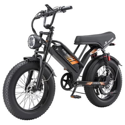 PURE UNICORN U5 elektromos kerékpár, 1000W motor, 48V 19.2Ah akkumulátor, 20×4” fat gumi, 45 km/h, 80 km hatótáv, hidraulikus fék, rugózás, Shimano 7 seb.