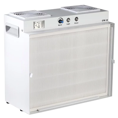 LTQ Vapor CW‑12 lamináris áramlású fülke, 43×33 cm FFU steril boksz H12 HEPA szűrővel laborhoz és gombatermesztéshez